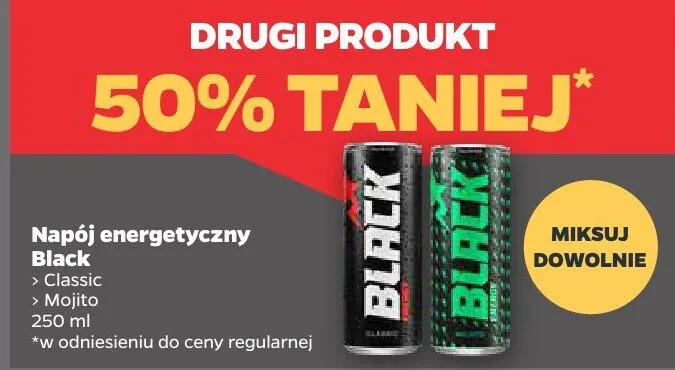 Napój energetyczny Black Classic promocja w Netto