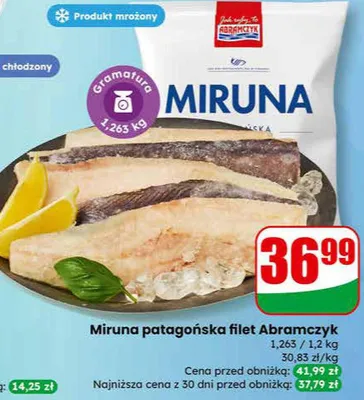 Miruna patagońska filet Abramczyk promocja w Dino