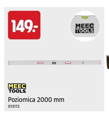 Poziomica 2000 mm Meec Tools promocja w Jula