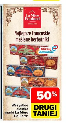Ciastka marki La Mère Poulard promocja w Carrefour