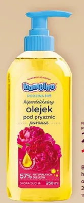 Hiperdelikatny olejek pod prysznic piwonia Bambino Rodzina promocja w Rossmann