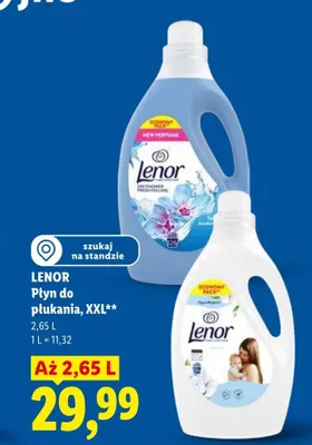 Płyn do płukania tkanin Lenor XXL promocja w Lidl