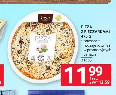 Pizza z pieczarkami Virtu promocja w Selgros