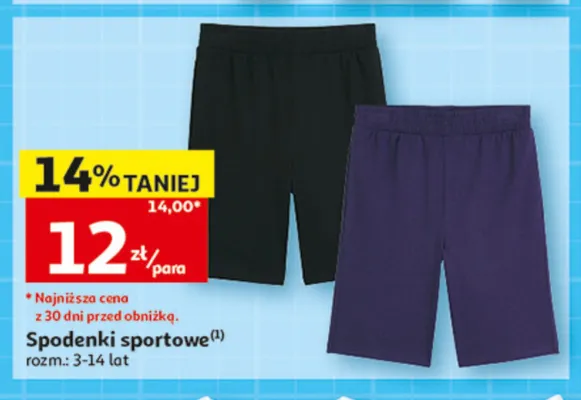 Spodenki sportowe promocja w Auchan