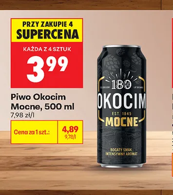 Piwo Okocim Mocne promocja w Biedronka
