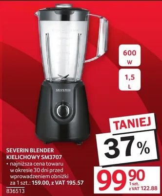 Blender kielichowy Severin SM3707 promocja w Selgros