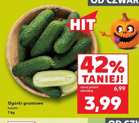 Ogórki gruntowe promocja w Kaufland