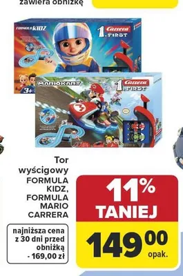 Tor wyścigowy FORMULA MARIO CARRERA promocja w Carrefour