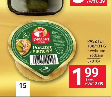 Pasztet firmowy Profi promocja w Selgros