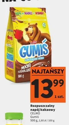 Rozpuszczalny napój kakaowy Gumiś Celiko promocja w Intermarche