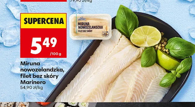 Miruna nowozelandzka filet bez skóry Marinero promocja w Biedronka