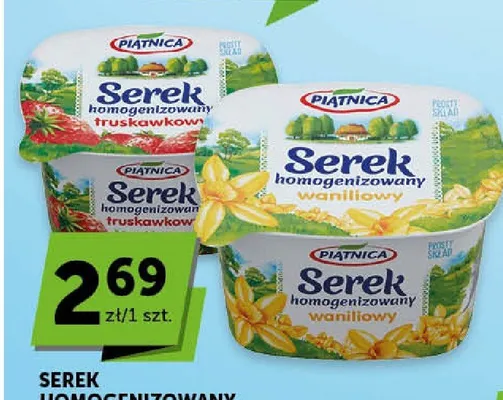 Serek homogenizowany waniliowy Piątnica promocja w ABC