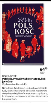 Książka Polskość. Prawdziwa historia tego, kim jesteśmy Kamil Janicki promocja w Empik