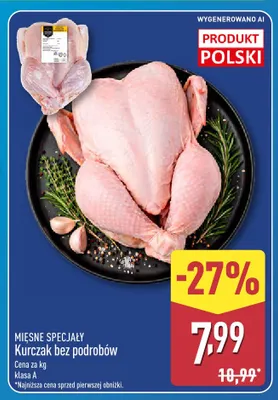 Uda z kurczaka bez antybiotyków Mięsne specjały Ami promocja w Aldi