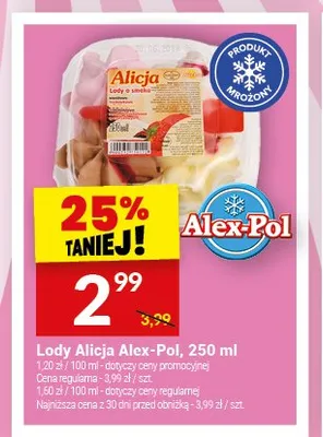 Lody Alicja Alex-Pol promocja w Twój Market