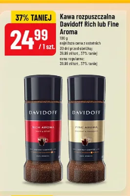 Kawa rozpuszczalna Davidoff Fine Aroma promocja w POLOmarket
