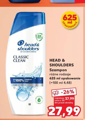 Szampon do włosów Head & Shoulders Classic Clean promocja w Kaufland