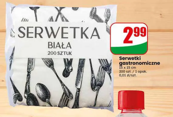 Serwetki gastronomiczne białe promocja w Dino