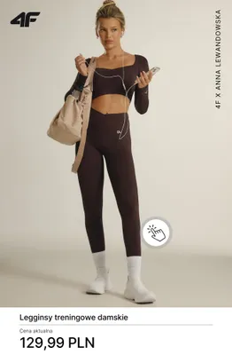 Legginsy treningowe damskie 4F promocja w 4F
