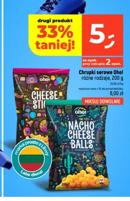 Chrupki serowe Oho! Nacho Cheese Balls promocja w Dealz