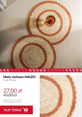 Maty stołowe MAIZO 2-pak 38 cm promocja w Homla