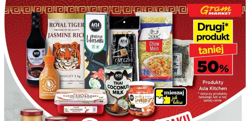 Makaron Chow Mein Asia Kitchen promocja w Gram Market