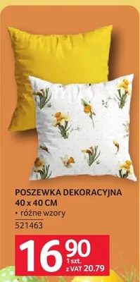 Poszewka dekoracyjna 40 x 40 cm promocja w Selgros