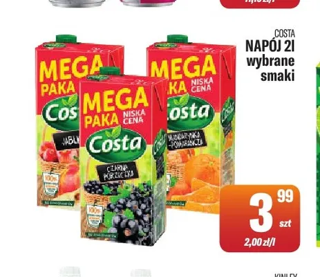 Napój Costa promocja w Tomi Markt