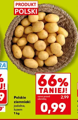 Ziemniaki jadalne polskie luzem promocja w Kaufland