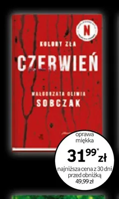 Książka Kolory Zła Czerwień Małgorzata Oliwia Sobczak oprawa miękka promocja w Empik