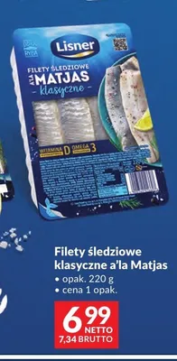 Filety śledziowe klasyczne a'la Matjas Lisner promocja w Makro