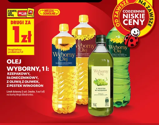 Olej rzepakowy Wyborny Olej promocja w Biedronka