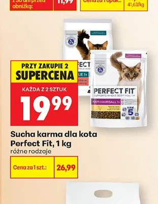 Sucha karma dla kota Perfect Fit 1kg promocja w Biedronka