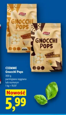 Gnocchi Pops Ciemme promocja w Lidl