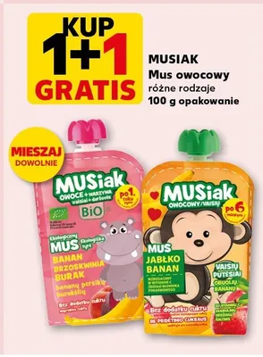 Mus owocowy różne rodzaje 100g promocja w Kaufland