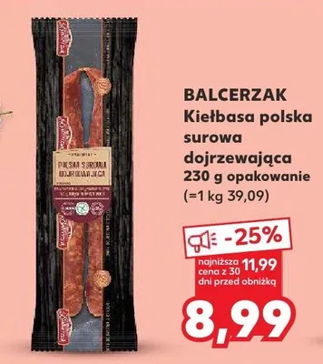 Kiełbasa polska surowa dojrzewająca Balcerzak promocja w Kaufland