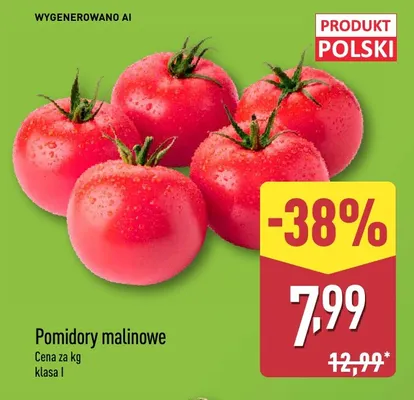 Pomidory malinowe promocja w Aldi