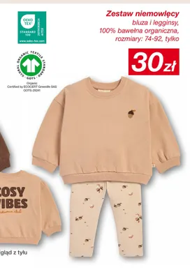 Zestaw niemowlęcy bluza i legginsy promocja w KiK