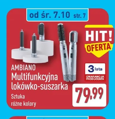 Multifunkcyjna lokówko-suszarka Ambiano promocja w Aldi