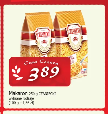 Makaron Czaniecki Krajanka promocja w CEZAR Delikatesy
