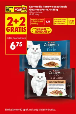 Karma dla kota Gourmet A la Carte promocja w Biedronka