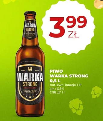Piwo Warka Strong promocja w Duży Ben