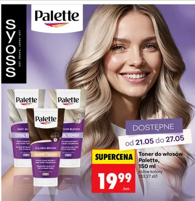 Toner do włosów Palette Platinum Blonde Cool Toner promocja w Biedronka
