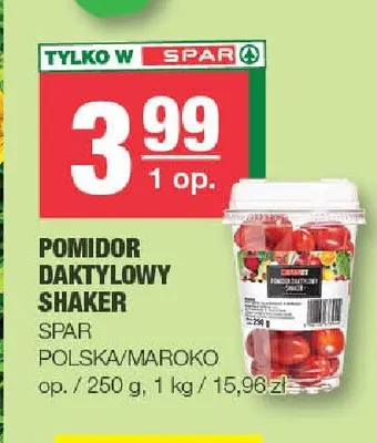 Pomidor daktylowy shaker SPAR promocja w SPAR