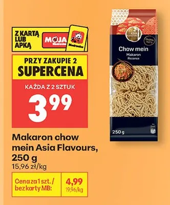 Makaron chow mein Asia Flavours promocja w Biedronka