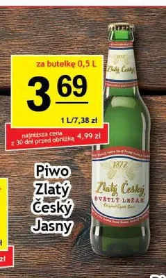 Piwo Zlatý Český Jasny promocja w Gram Market