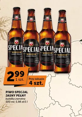 Piwo Specjal Jasny Pełny promocja w Euro Sklep