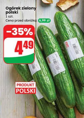 Ogórek zielony polski promocja w Dino