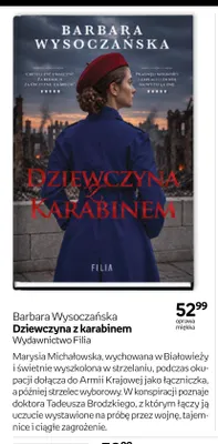 Książka Dziewczyna z karabinem Barbara Wysoczańska promocja w Empik