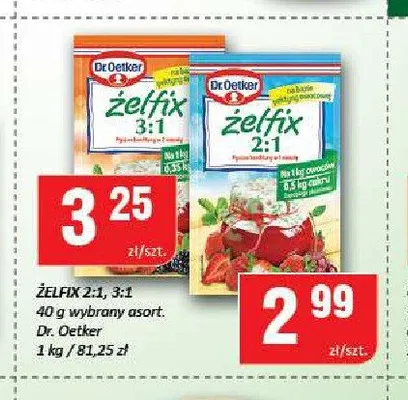 Żelfix 2:1,3:1 Dr. Oetker promocja w Chorten